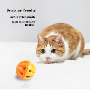 Double-Color Pet Bell Cat Toy